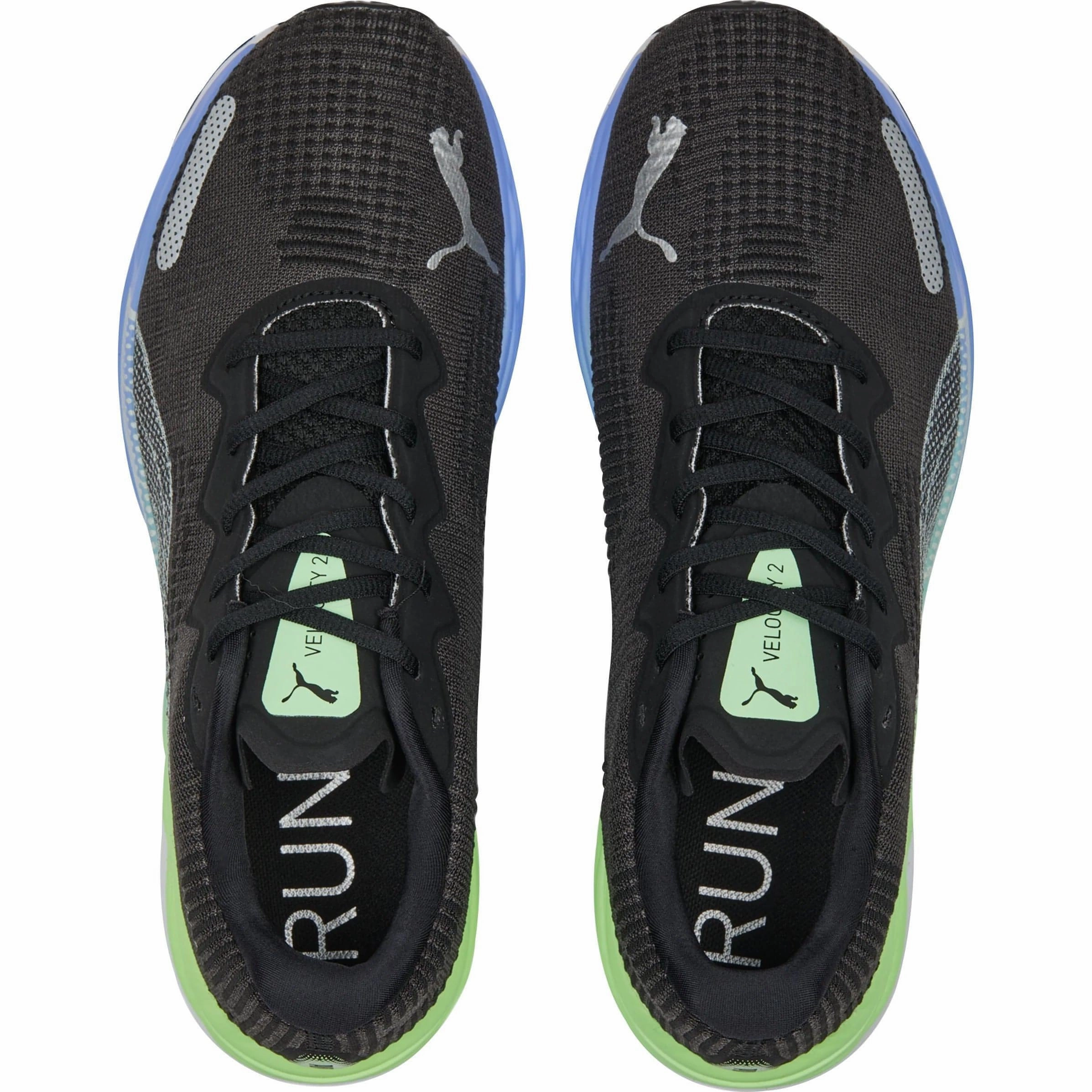 Puma Velocity Nitro 2 Fade Mens Running Shoes - Black Bold Sneakers