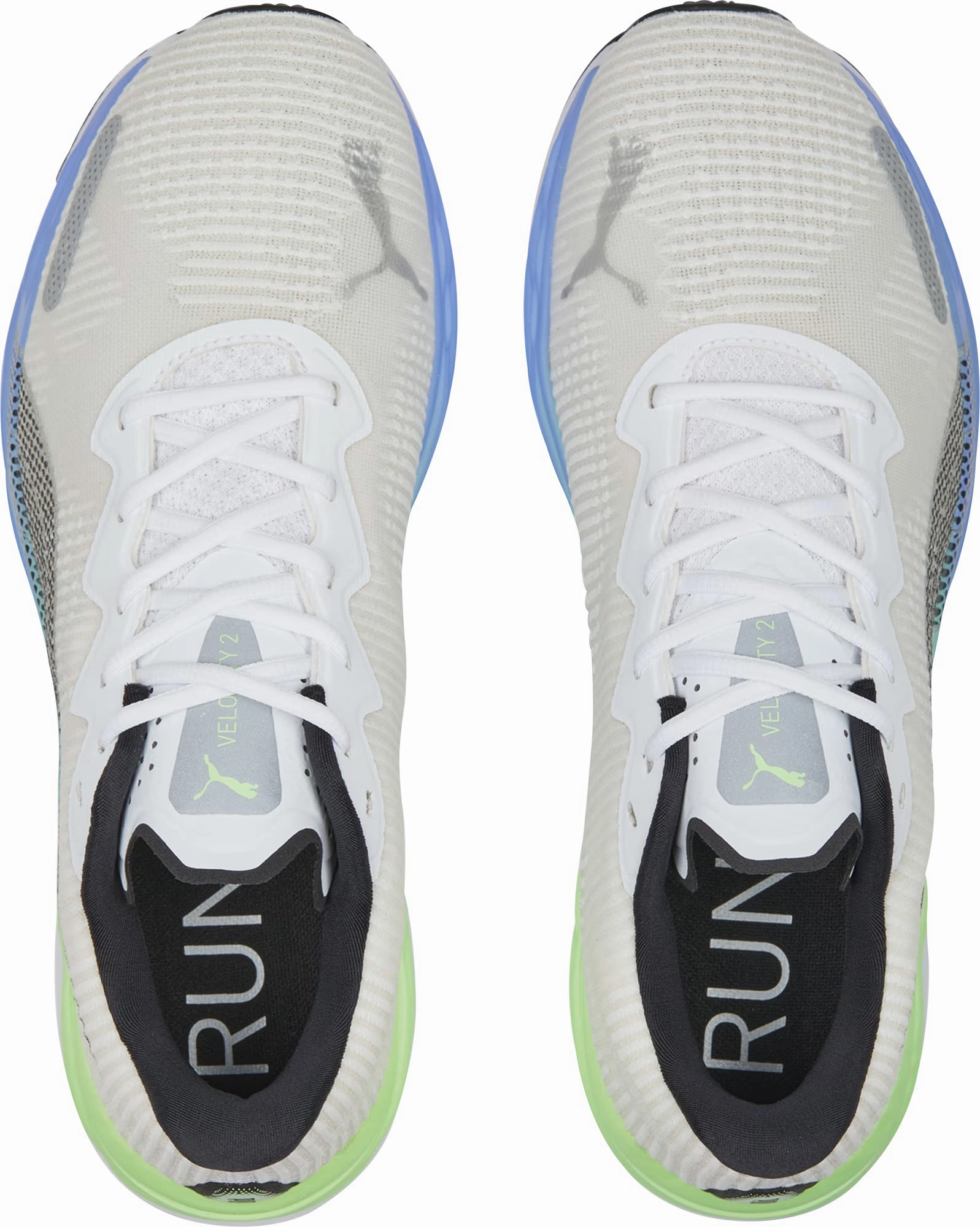 Puma Velocity Nitro 2 Fade Mens Running Shoes - White Cozy Footwear