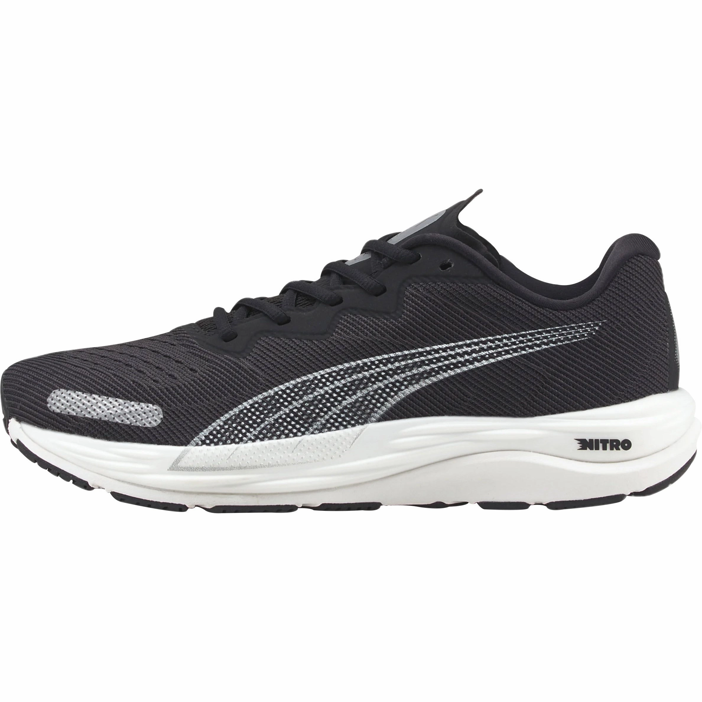 Puma Velocity Nitro 2 Mens Running Shoes - Black Puma sport shoes with bold branding
