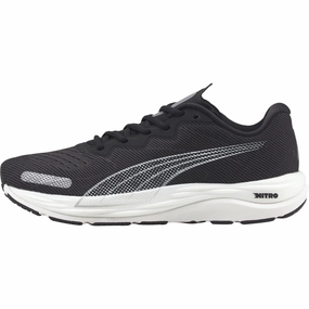 Puma Velocity Nitro 2 Mens Running Shoes - Black Puma sport shoes with bold branding