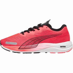 Puma Velocity Nitro 2 Mens Running Shoes - Red Puma sport shoes with bold branding