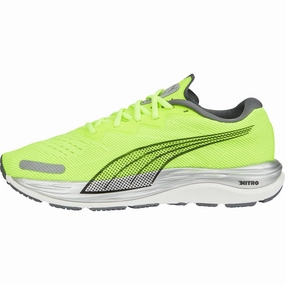 Puma Velocity Nitro 2 Mens Running Shoes - Yellow Puma athletic shoes for urban lifestyle