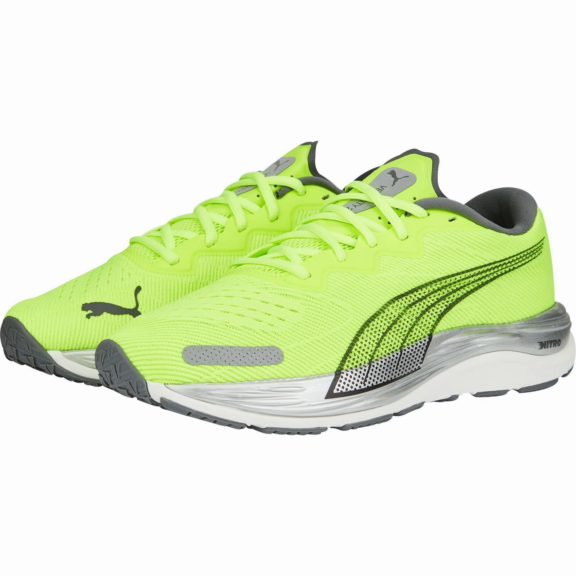 Puma Velocity Nitro 2 Mens Running Shoes - Yellow Bold Sneakers