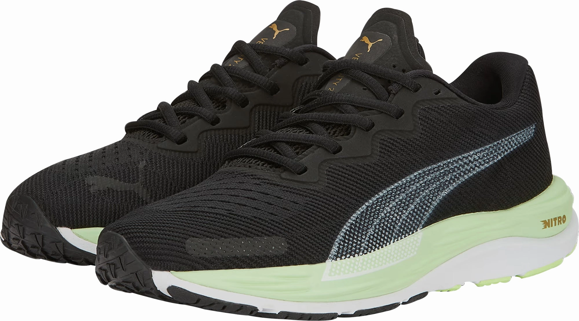 Puma Velocity Nitro 2 Womens Running Shoes - Black Cozy Footwear