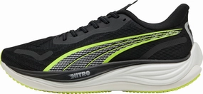 Puma Velocity Nitro 3 Mens Running Shoes - Black Puma sport shoes with bold branding