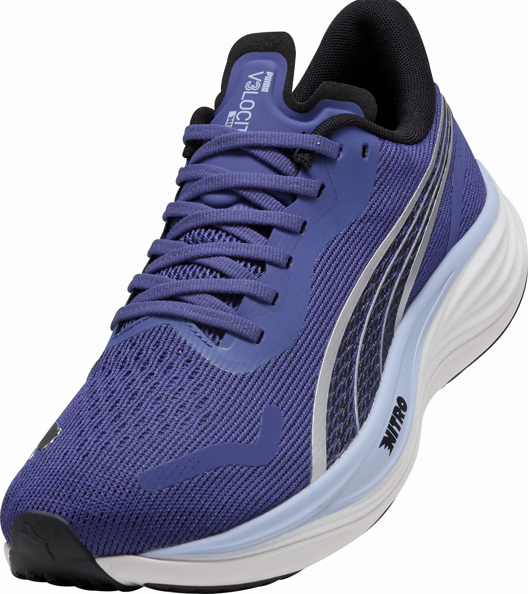 Puma Velocity Nitro 3 Mens Running Shoes - Blue Performance Fit Sneakers