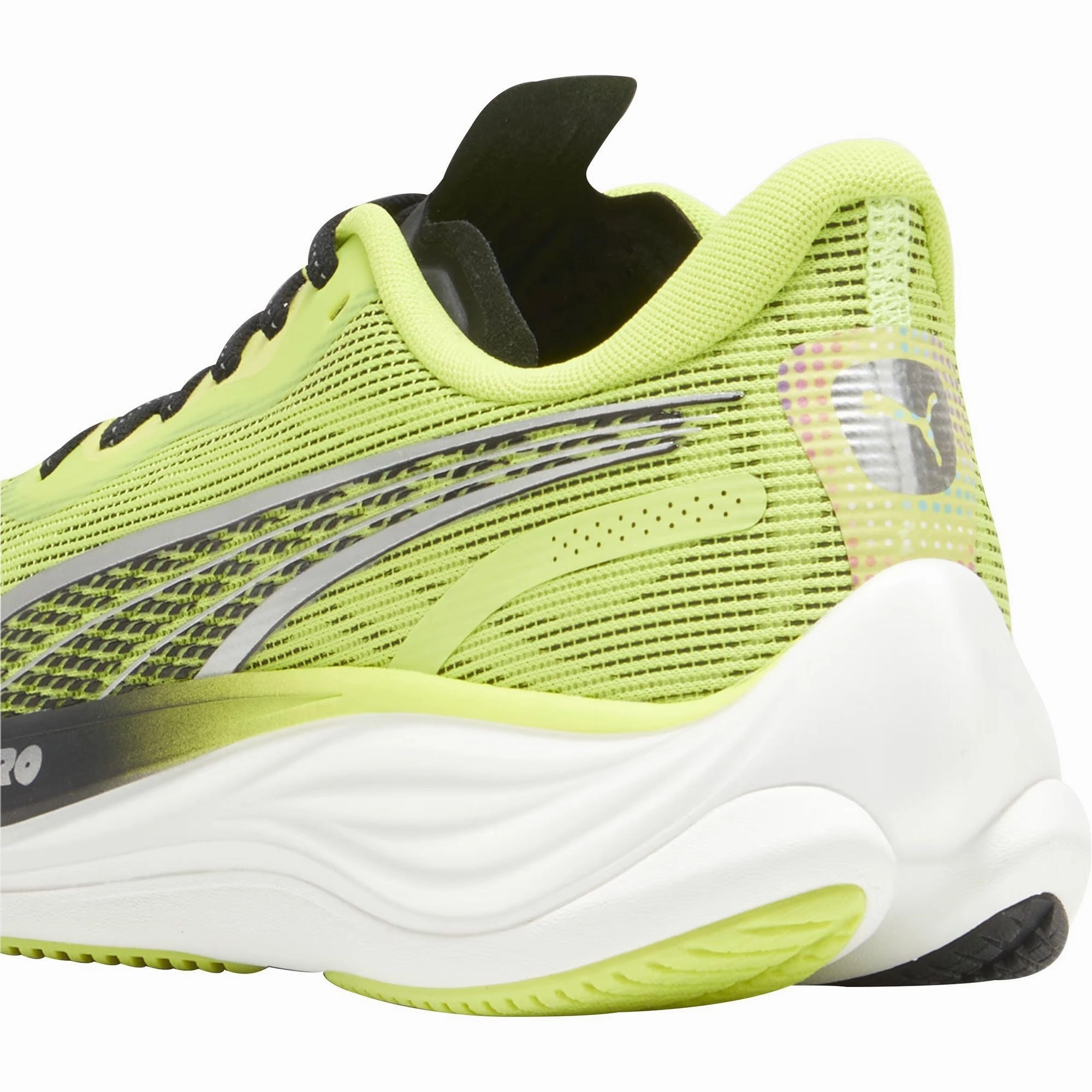 Puma Velocity Nitro 3 Mens Running Shoes - Green Bold Sneakers