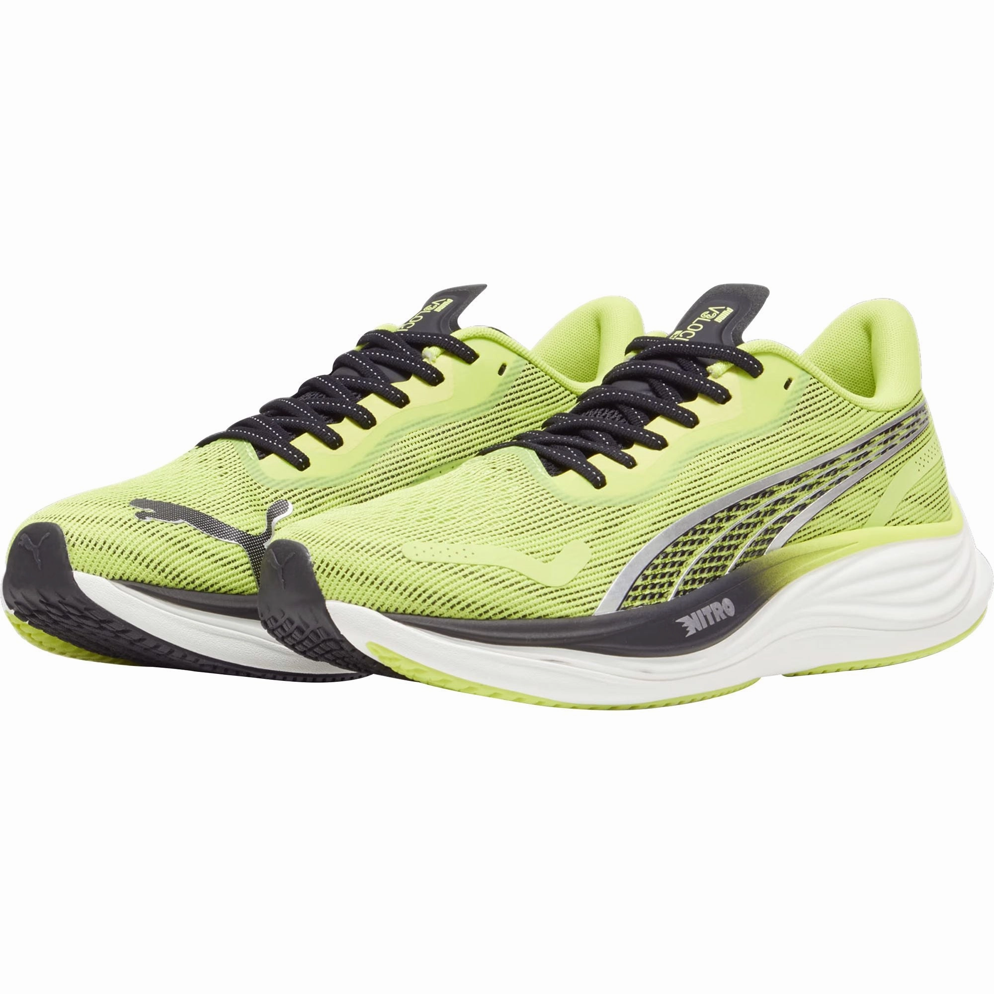 Puma Velocity Nitro 3 Mens Running Shoes - Green Bold Sneakers