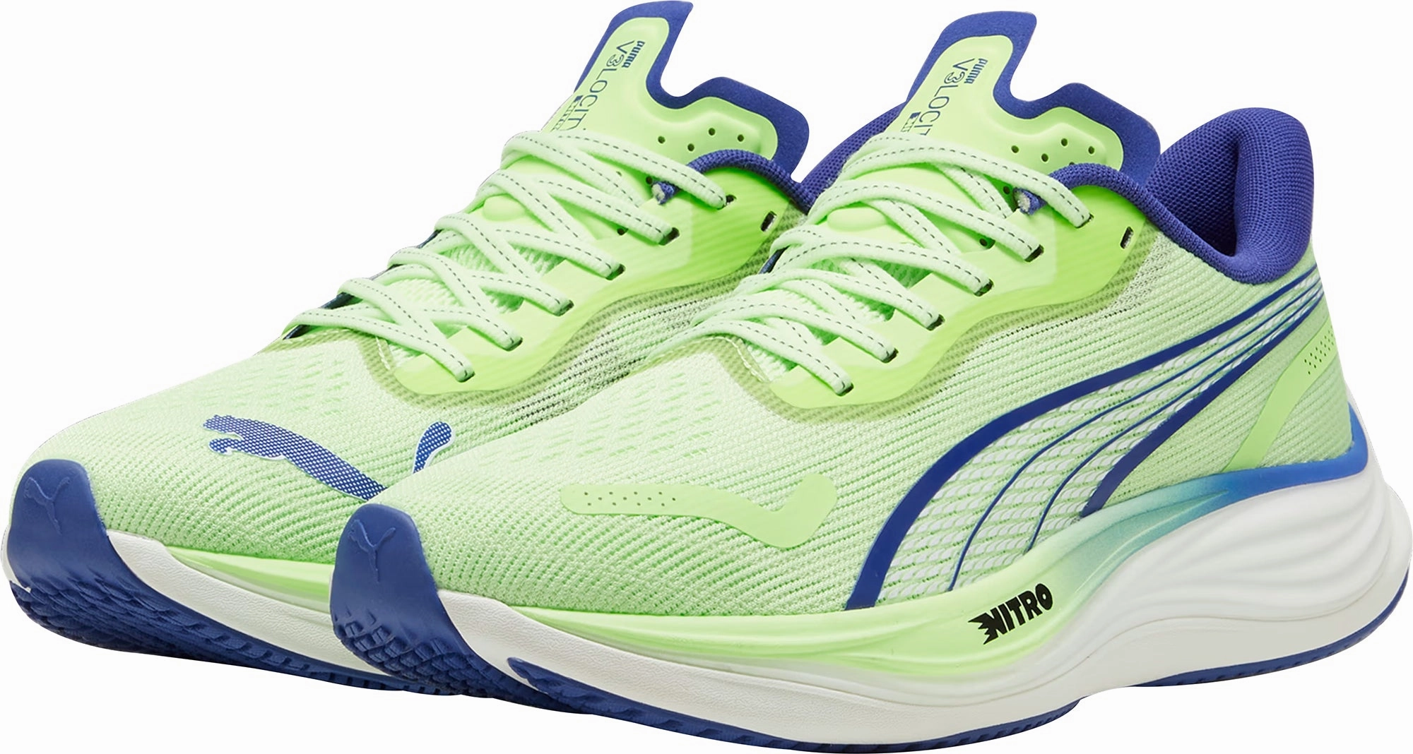 Puma Velocity Nitro 3 Mens Running Shoes - Green Cozy Footwear