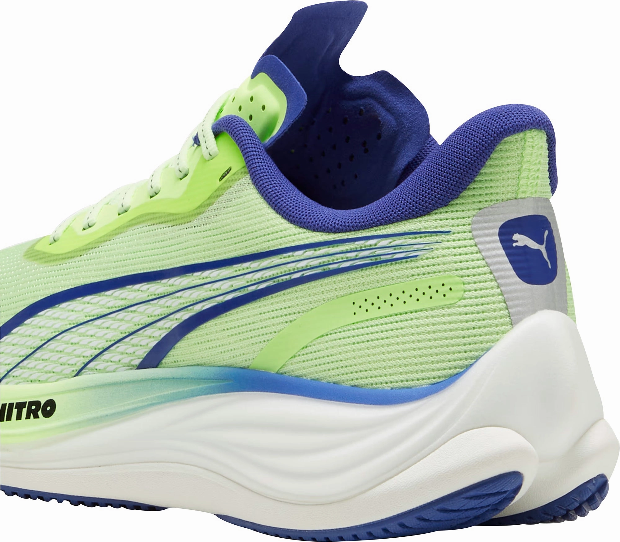 Puma Velocity Nitro 3 Mens Running Shoes - Green Cozy Footwear