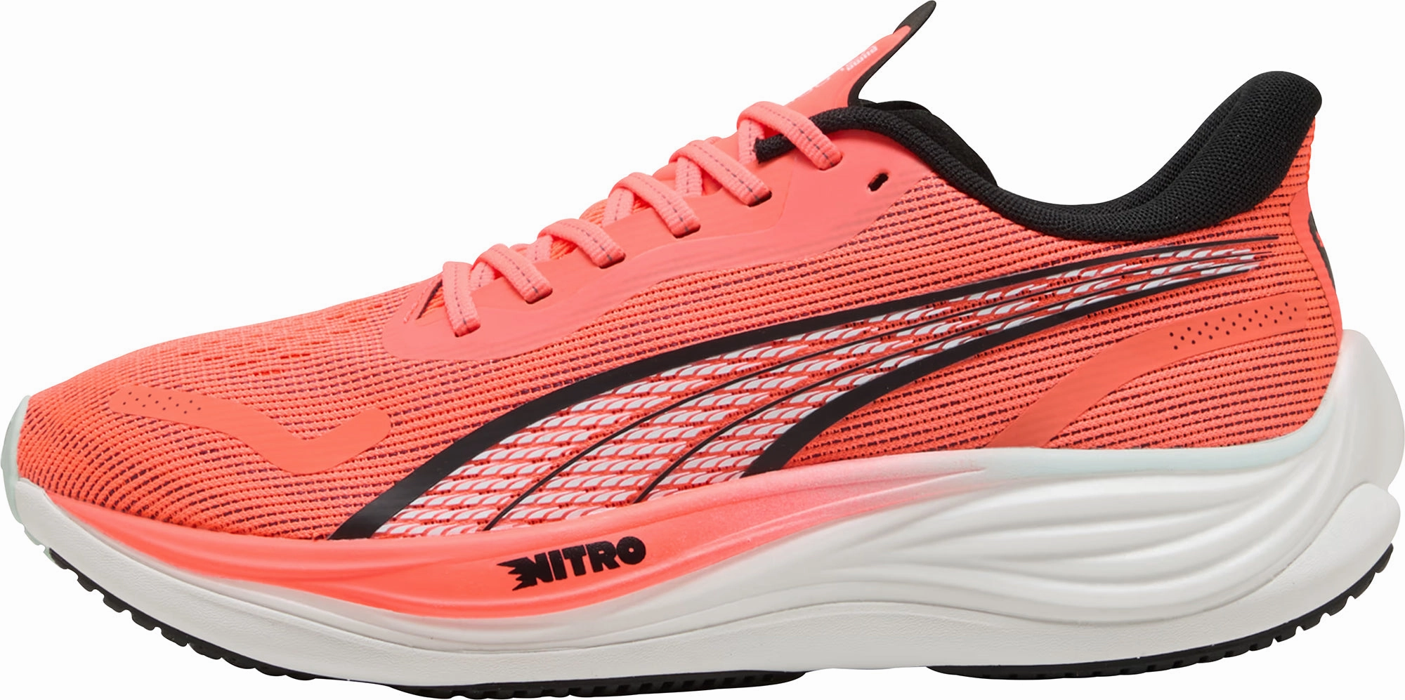 Puma Velocity Nitro 3 Mens Running Shoes - Red Puma athletic shoes for urban lifestyle