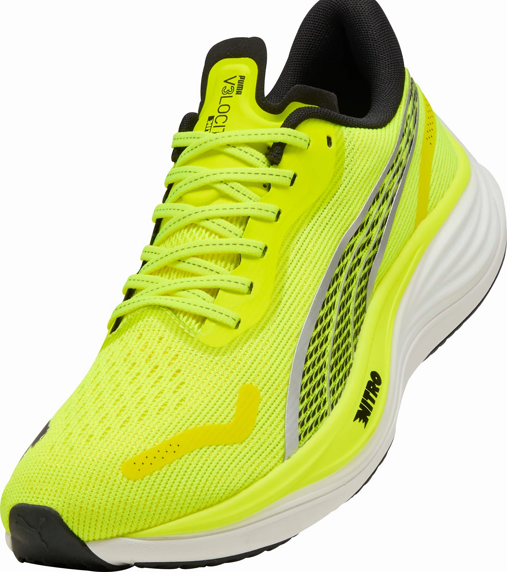 Puma Velocity Nitro 3 Mens Running Shoes - Yellow Cozy Footwear