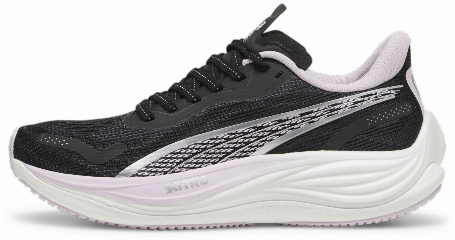 Puma Velocity Nitro 3 Womens Running Shoes - Black Puma athletic shoes for urban lifestyle