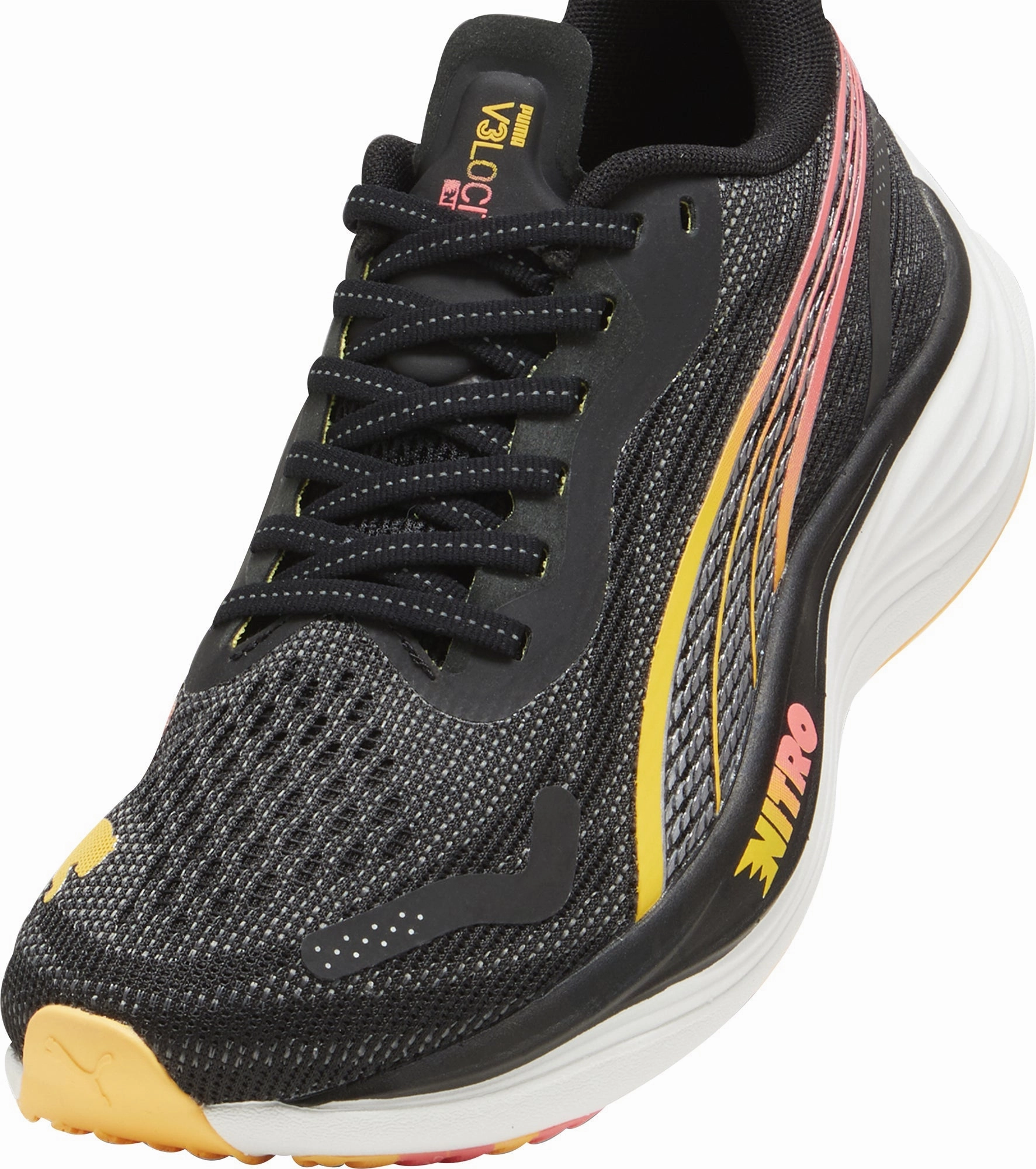 Puma Velocity Nitro 3 Womens Running Shoes - Black Cozy Footwear