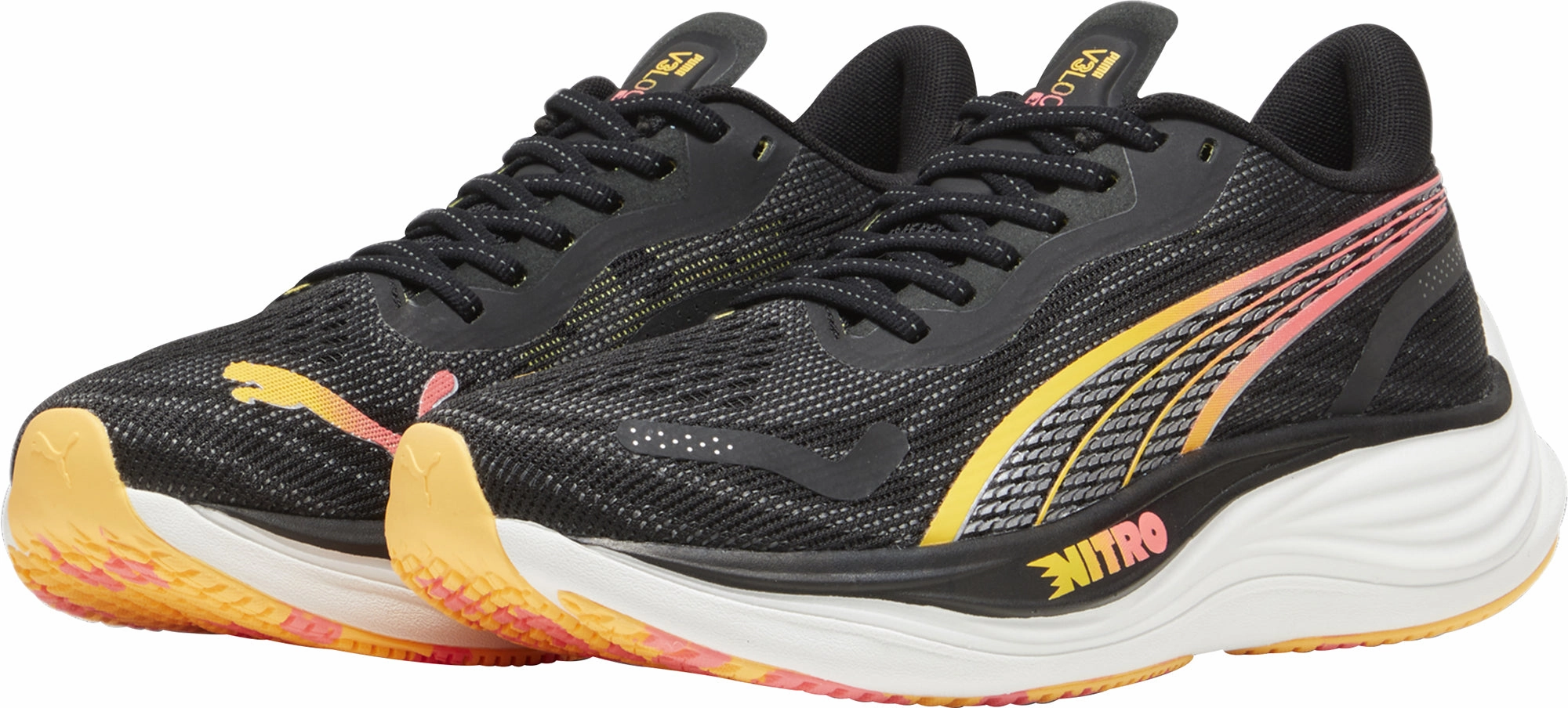 Puma Velocity Nitro 3 Womens Running Shoes - Black Cozy Footwear