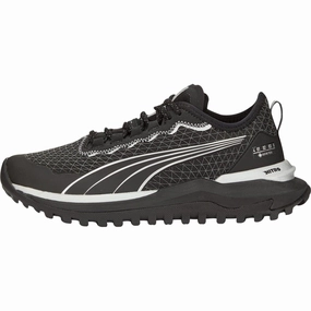 Puma Voyage Nitro 2 GORE-TEX Womens Trail Running Shoes - Black Puma sport shoes with bold branding