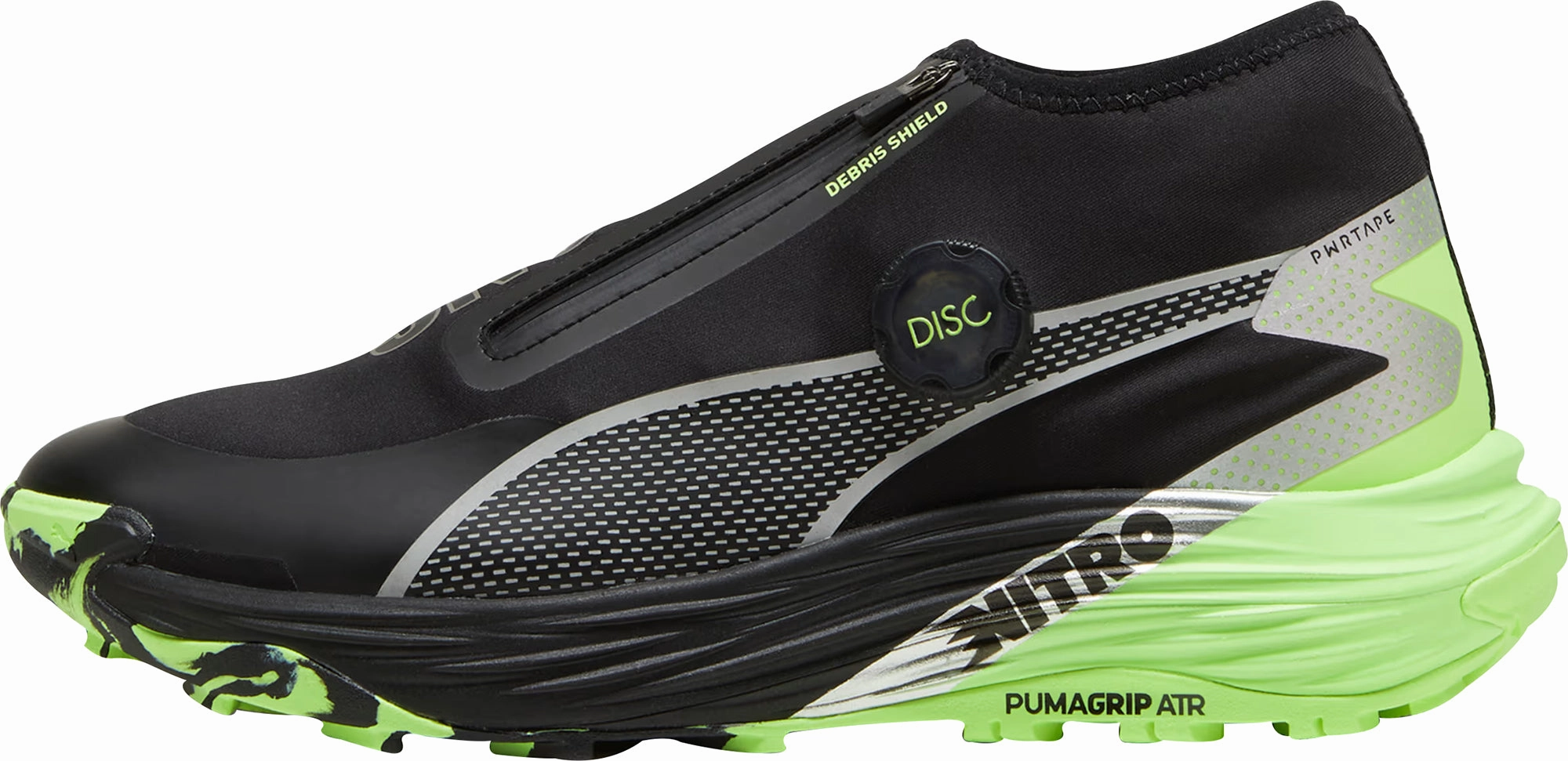 Puma Voyage Nitro 3 Disc Mens Trail Running Shoes - Black Puma sport shoes with bold branding