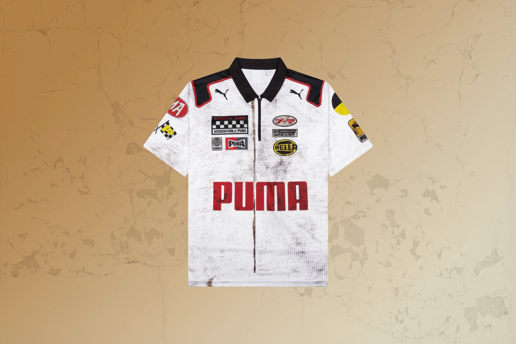 Puma x A$AP Rocky Team Zip Polo - White Puma Everyday Style Shoes