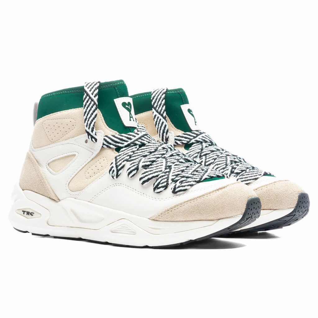 Puma x AMI Trc Blaze Mid - White Puma Everyday Style Shoes