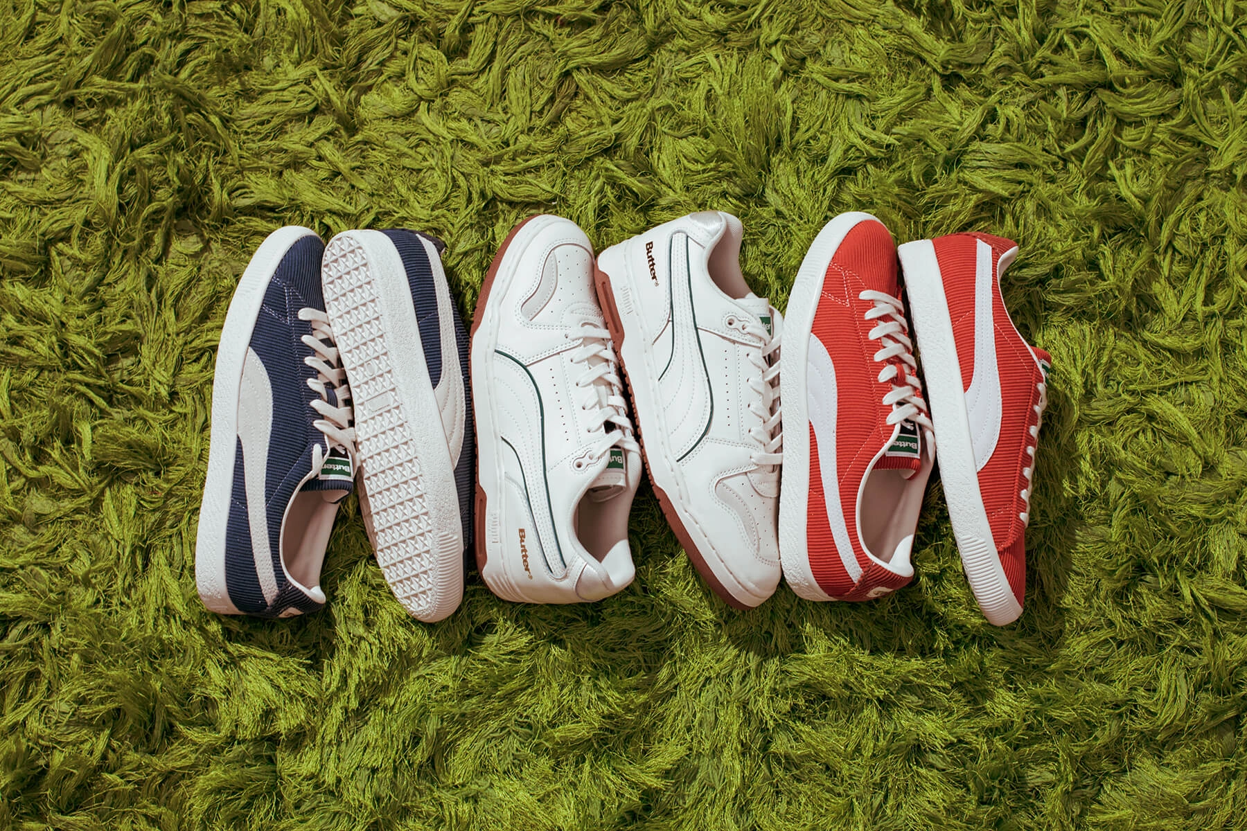 Puma X Butter Goods Basket VTG - Orange Puma Suede Street Sneakers