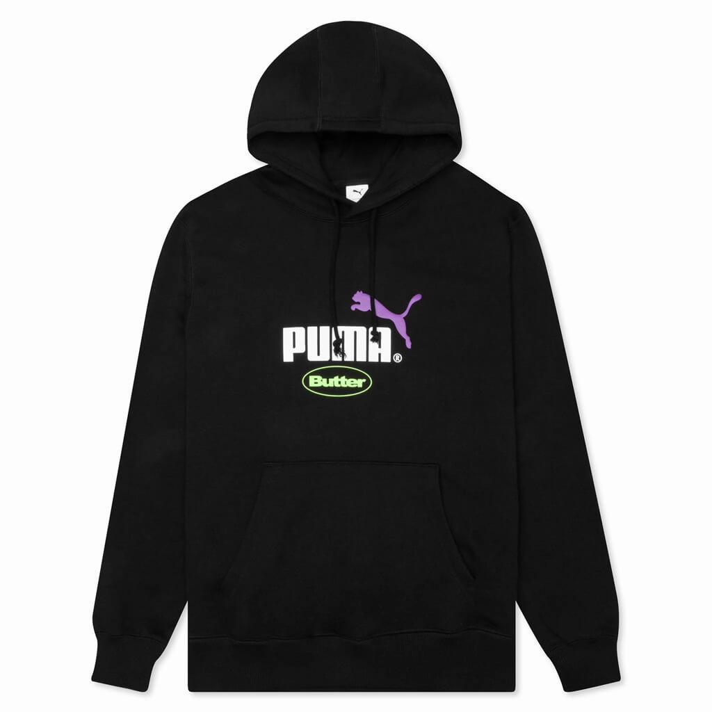 Puma X Butter Goods Hoodie - Black Puma shoes with suede and modern shape