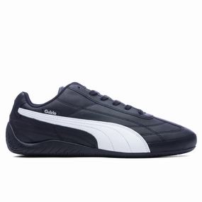 Puma x Danielle Guizio Leather Speedcat - Black/White Puma sneakers for casual streetwear