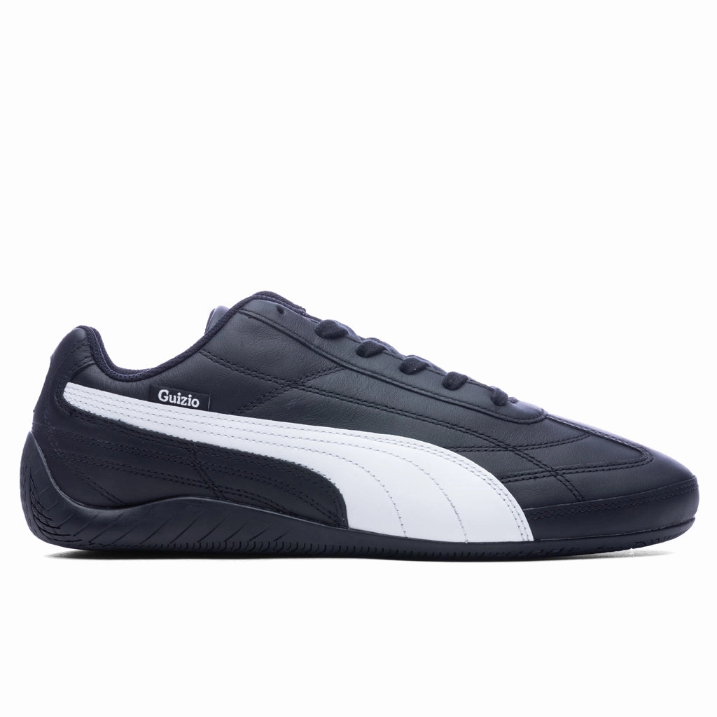 Puma x Danielle Guizio Leather Speedcat - Black/White Puma sneakers for casual streetwear