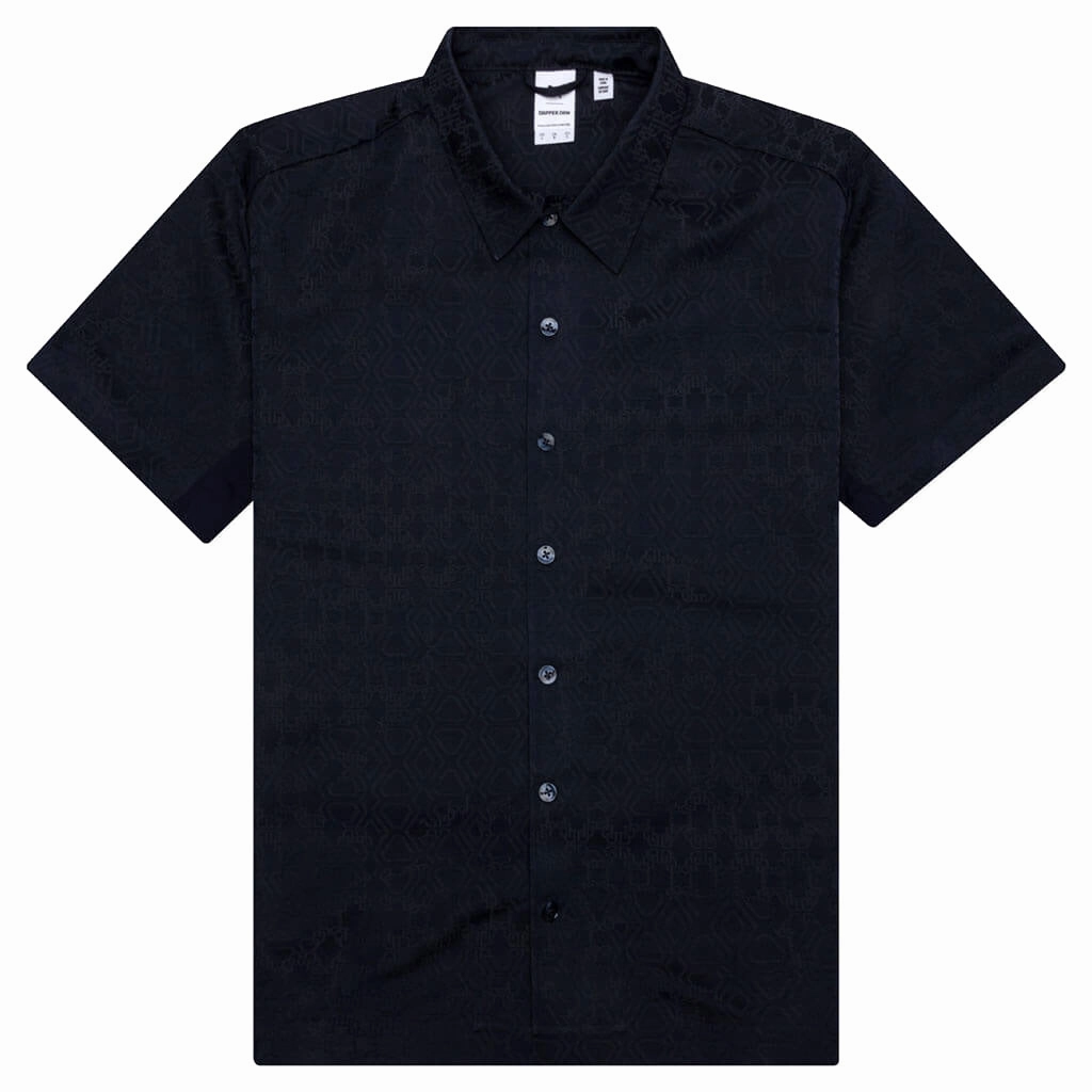 Puma x Dapper Dan S/S Shirt - Navy Puma shoes with suede and modern shape