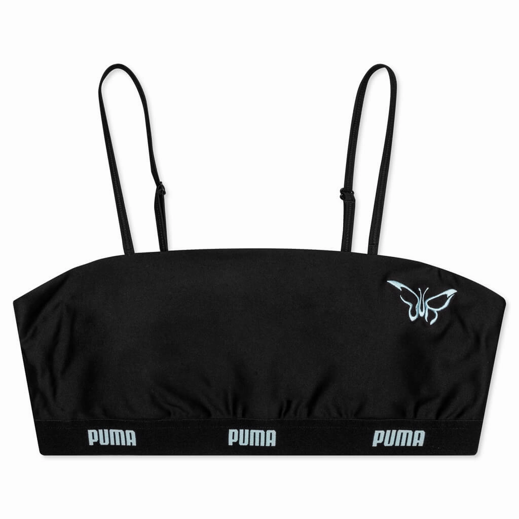 Puma x Dua Lipa Women's Bralette - Black Puma shoes with suede and modern shape