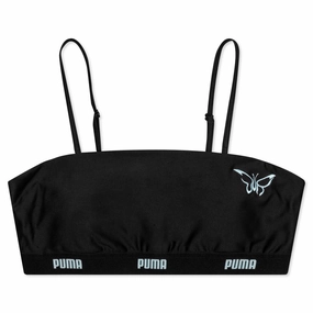 Puma x Dua Lipa Women's Bralette - Black Puma shoes with suede and modern shape