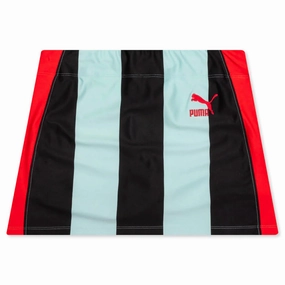 Puma x Dua Lipa Women's Striped Mini Skirt - Blue Puma shoes with suede and modern shape