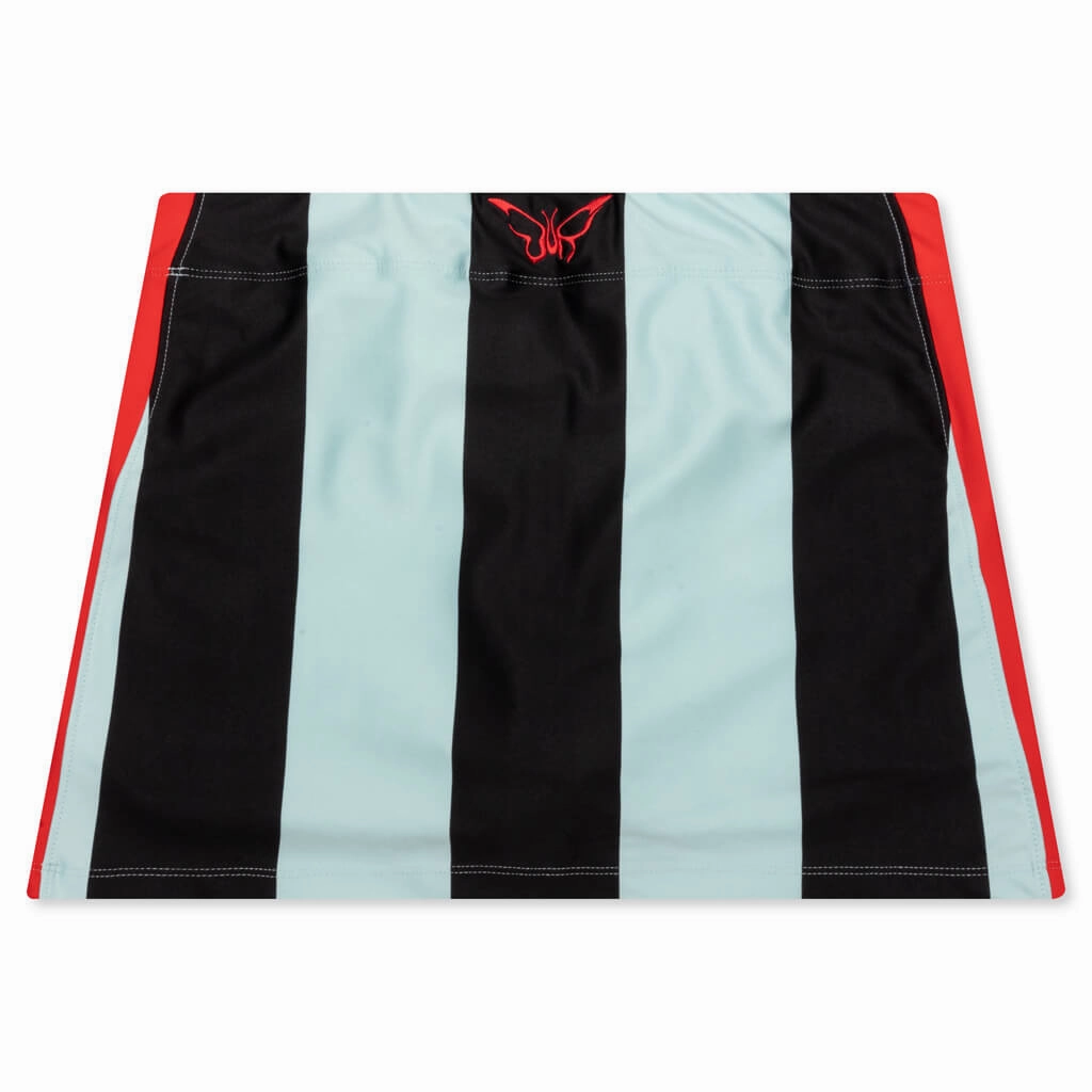Puma x Dua Lipa Women's Striped Mini Skirt - Blue Puma Suede Street Sneakers