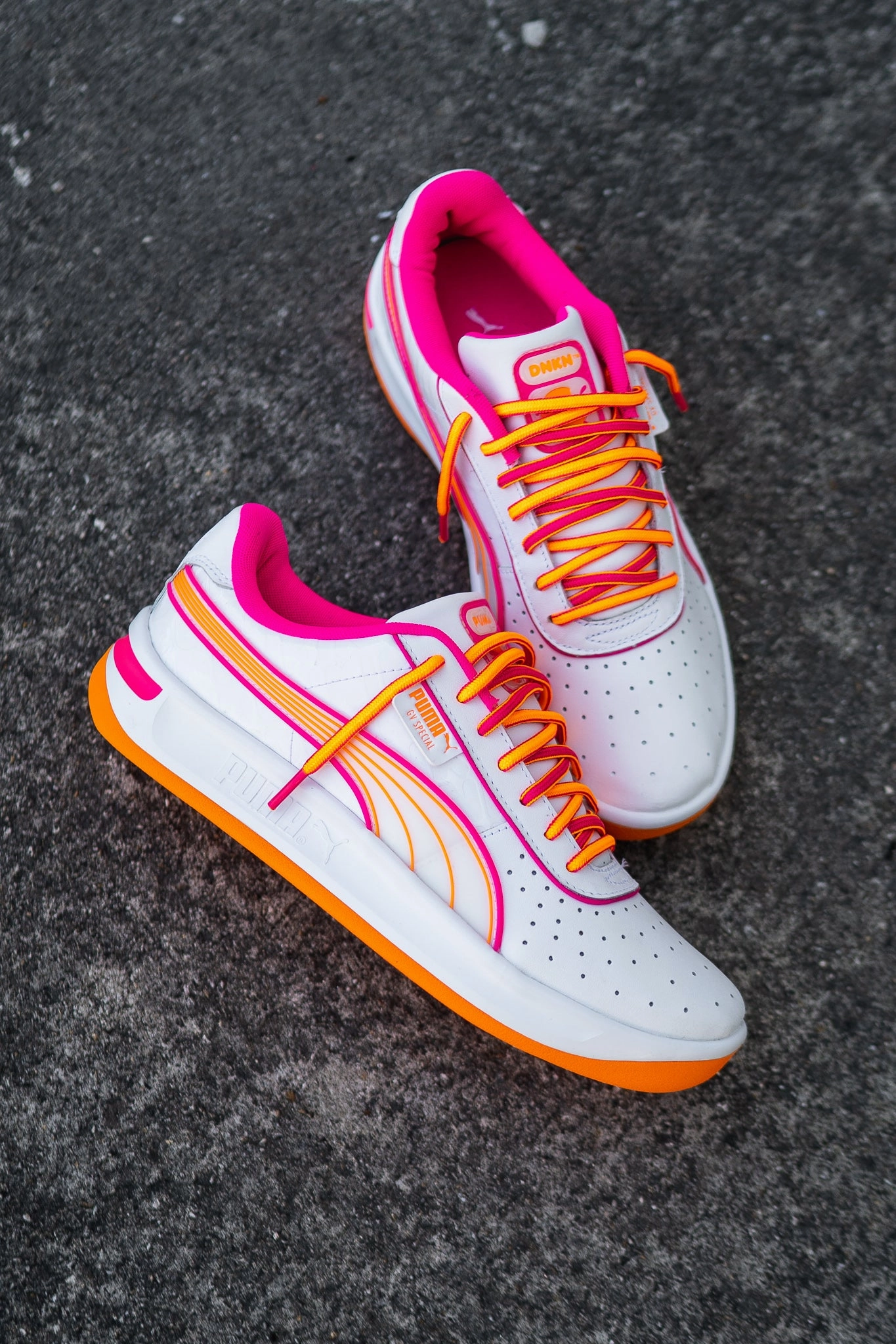 Puma x DUNKIN' GV Special Puma athletic shoe visuals