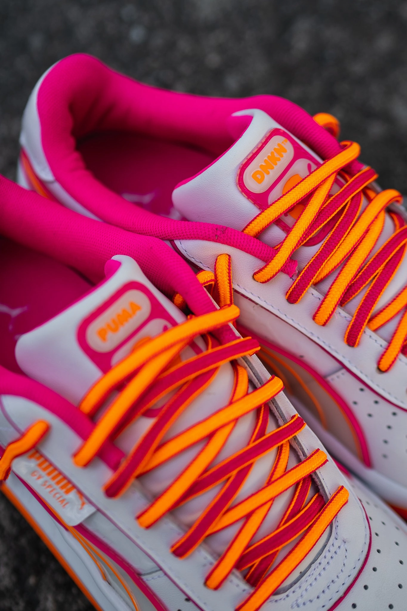 Puma x DUNKIN' GV Special Puma athletic shoe visuals