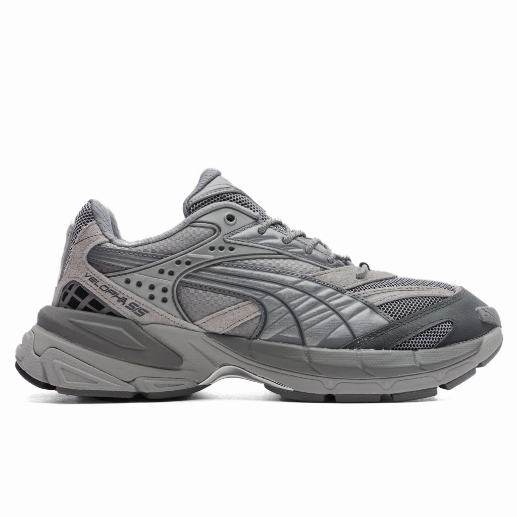 Puma x Feature Velophasis - Concrete Gray/Puma Aged Silver Puma sneakers for casual streetwear