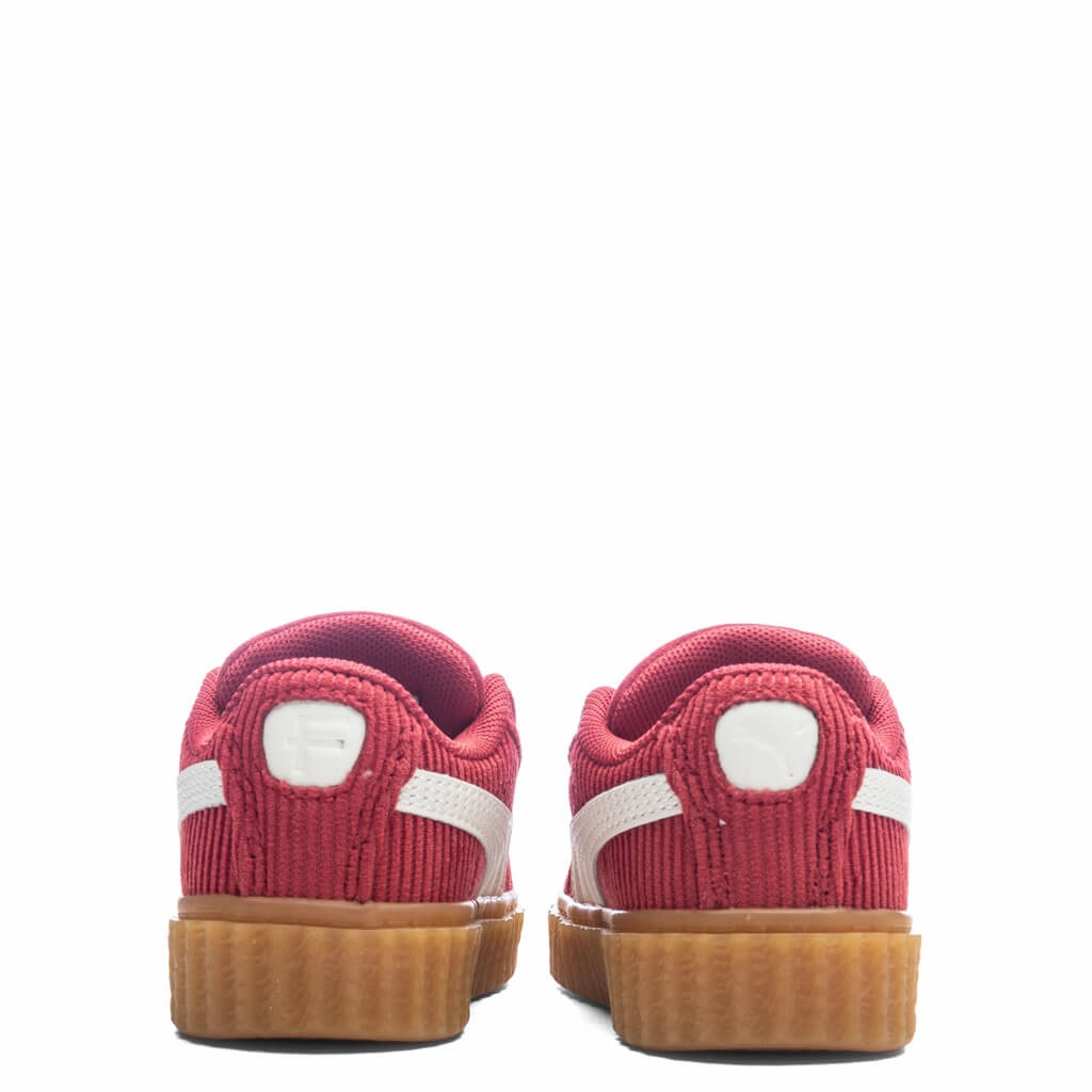 Puma x Fenty Creeper Phatty Corduroy (TD) - Club Red/Warm White/Gum Puma Everyday Style Shoes