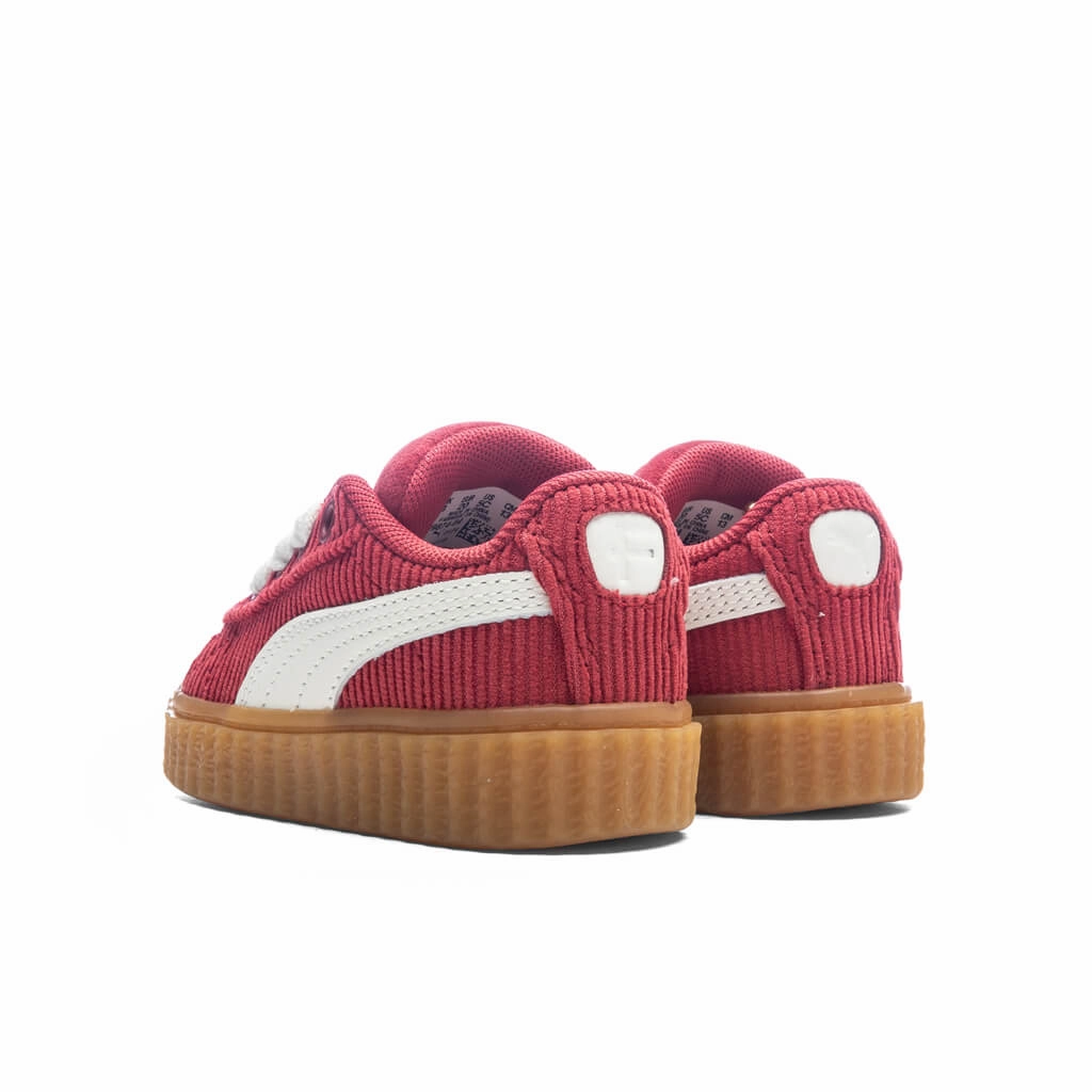 Puma x Fenty Creeper Phatty Corduroy (TD) - Club Red/Warm White/Gum Puma Everyday Style Shoes