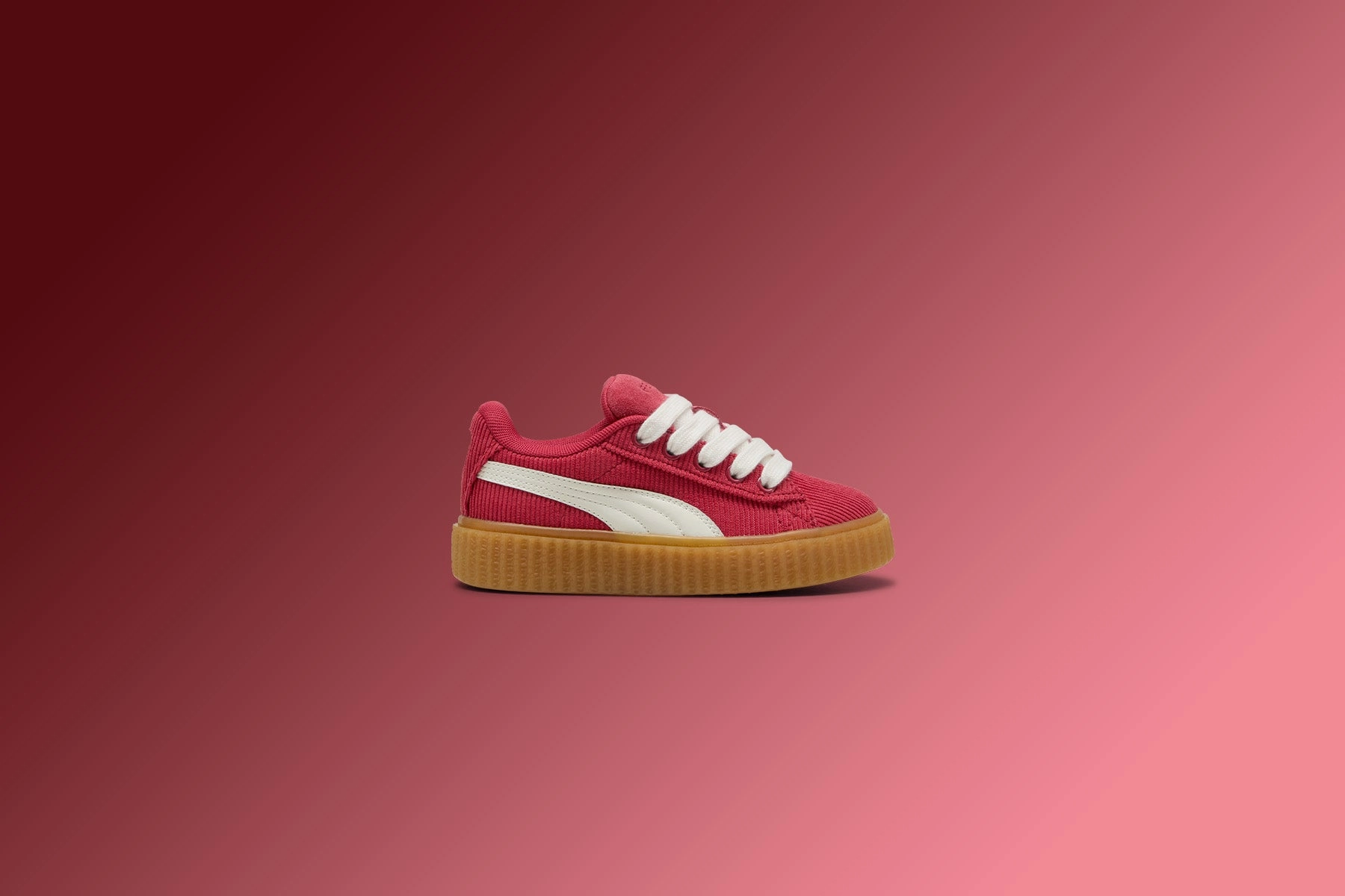 Puma x Fenty Creeper Phatty Corduroy (TD) - Club Red/Warm White/Gum Puma Everyday Style Shoes
