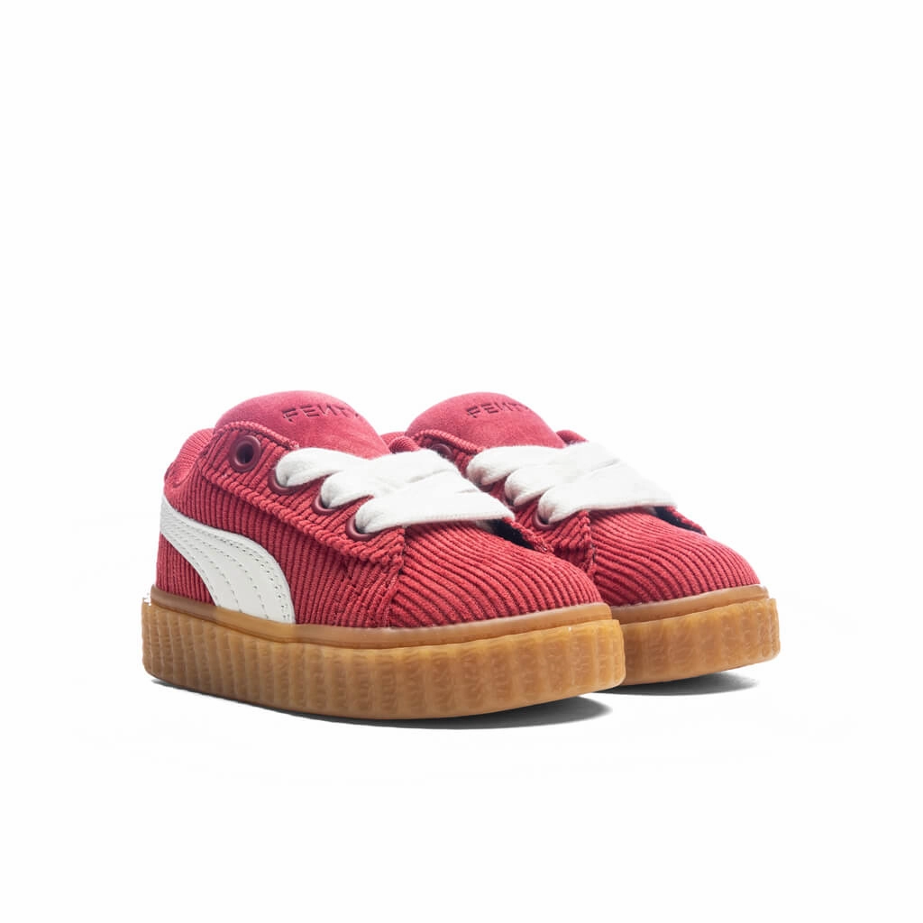 Puma x Fenty Creeper Phatty Corduroy (TD) - Club Red/Warm White/Gum Puma Everyday Style Shoes