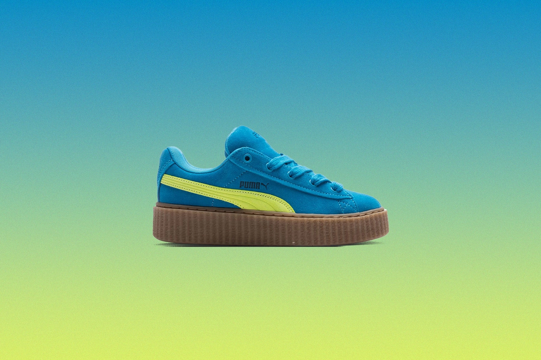 Puma x Fenty Creeper Phatty Juniors' - Speed Blue/Lime Pow/Gum Puma Everyday Style Shoes