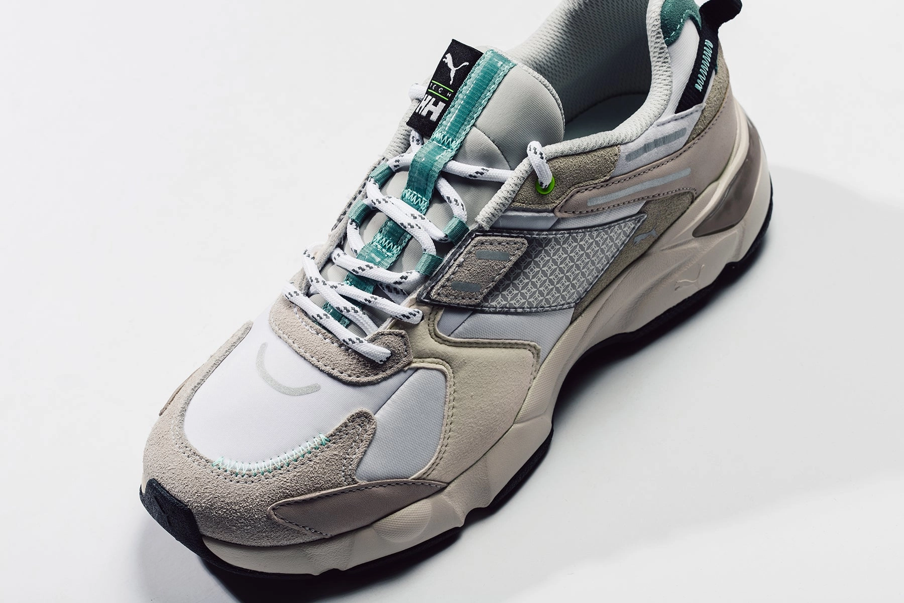 Puma x Helly Hansen LQD Cell Extol - Glacier Grey/Whisper White Puma Suede Street Sneakers
