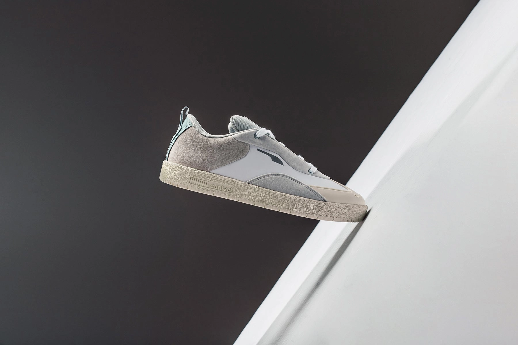 Puma x Helly Hansen Oslo-City - White/Glacier Grey Puma Suede Street Sneakers