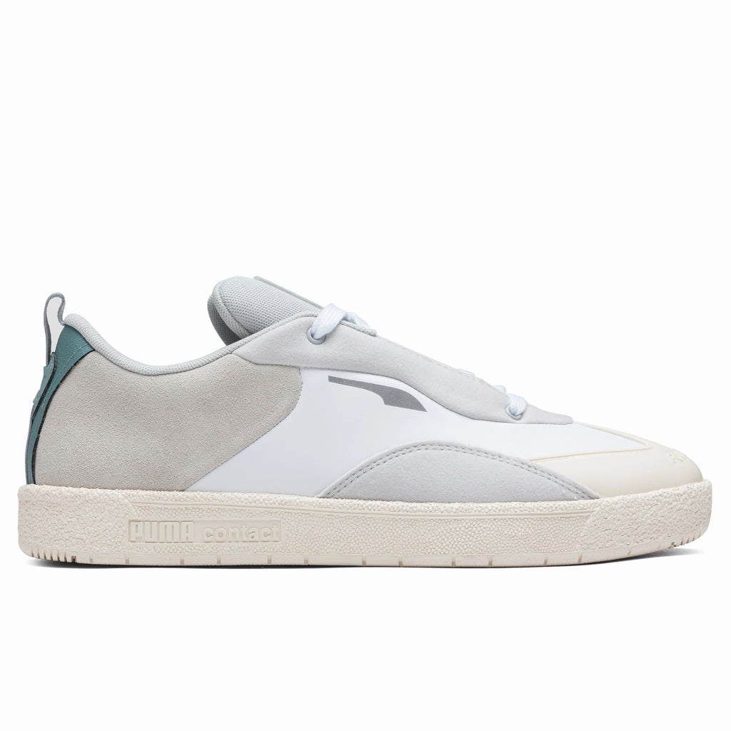 Puma x Helly Hansen Oslo-City - White/Glacier Grey Puma shoes with suede and modern shape