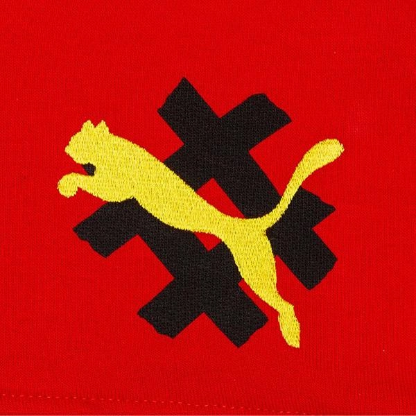 Puma x Jahnkoy Hoodie - High Risk Red Puma Suede Street Sneakers