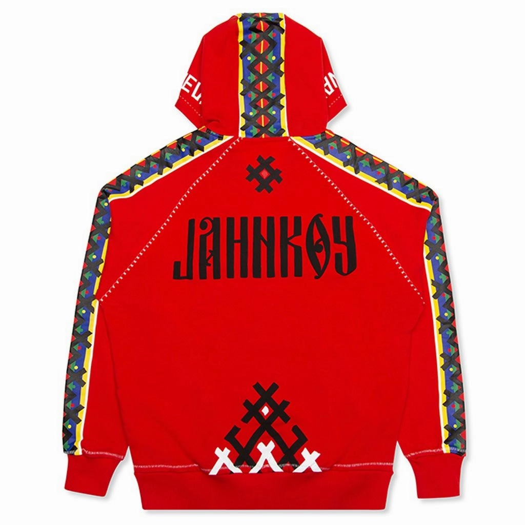 Puma x Jahnkoy Hoodie - High Risk Red Puma Suede Street Sneakers