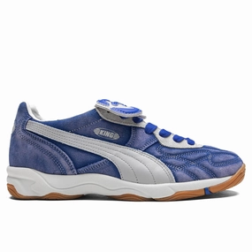 Puma x KidSuper King Indoor - Dart Blue/Grey Fog Puma sneakers for casual streetwear