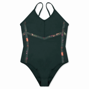 Puma x Liberty Forever Luxe Leotard - Green Puma shoes with suede and modern shape