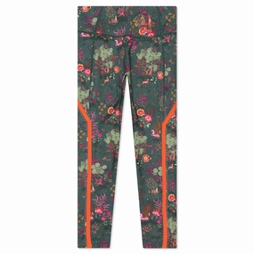 Puma x Liberty Women's Forever Luxe HW 7/8 Tight - Green Puma shoes with suede and modern shape