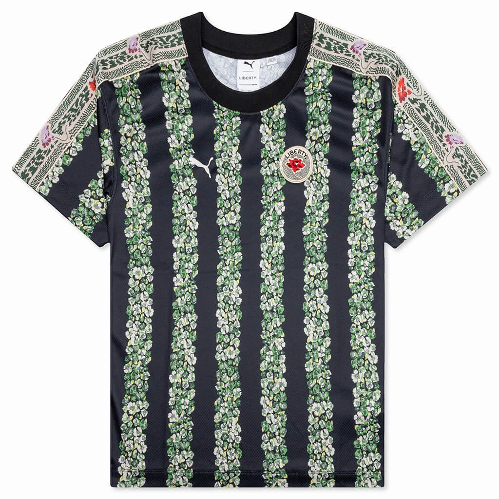 Puma x Liberty Women's Soccer Jersey - Black Puma shoes with suede and modern shape