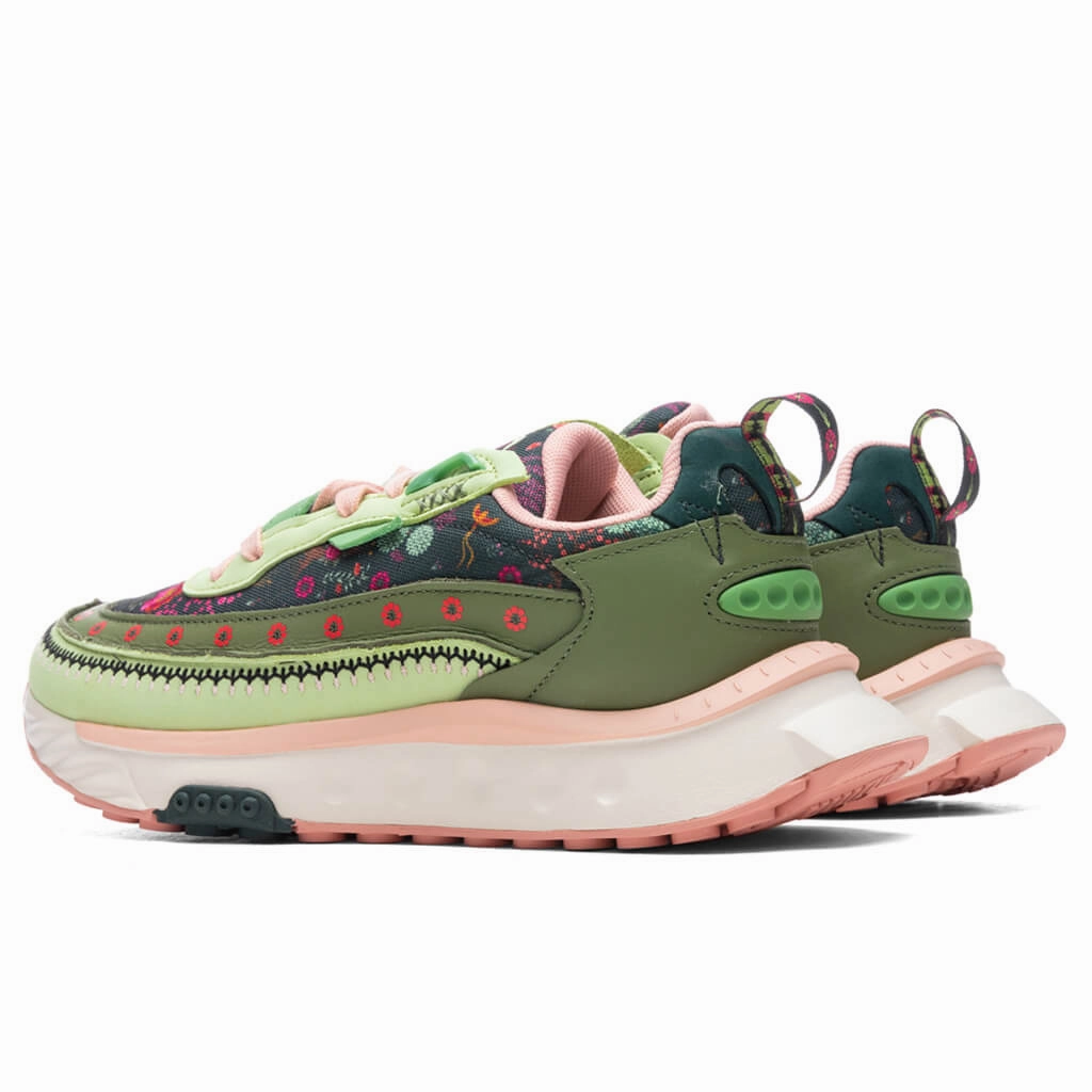 Puma x Liberty Women's Wild Rider 2 -Beechnut-Olivine Puma Suede Street Sneakers